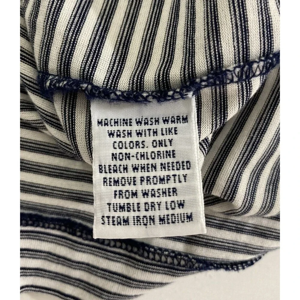 Polo Golf Ralph Lauren Polo Shirt Mens L Blue White Stripe Pima Cotton Pony
